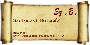 Szeleczki Bulcsú névjegykártya